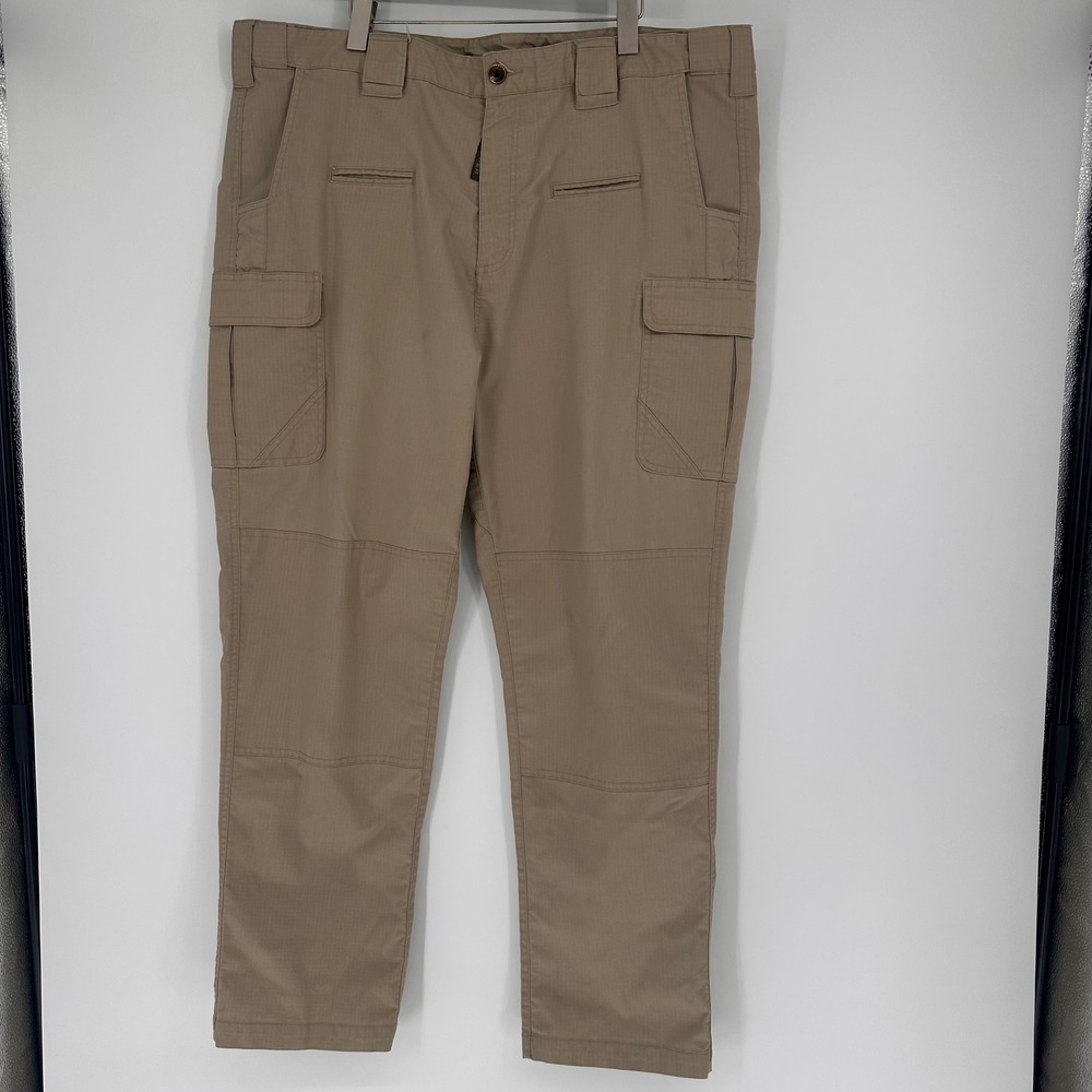 Propper Kinetic Khaki Tactical Cargo Ripstop Pants 44x32 Double Knee Gorpcore